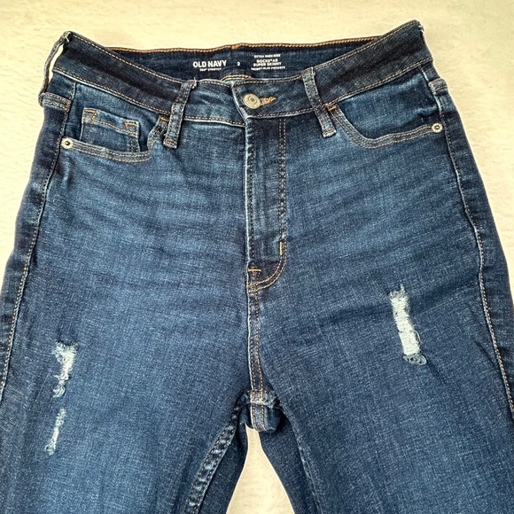 Old Navy Women Extra High-Waisted Rockstar 360 Stretch Super-Skinny Jeans Size 2 - Picture 2 of 16